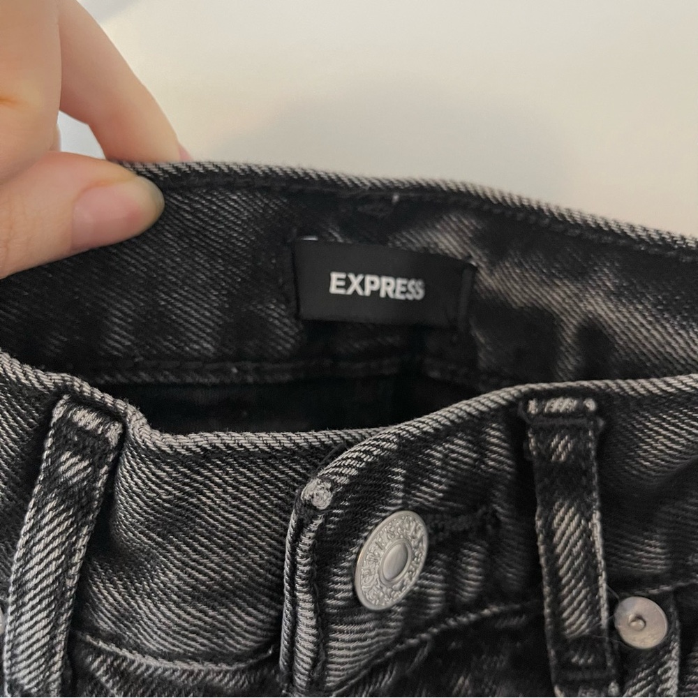 Express Straight Ankle High Rise OR Ripped Jeans - Picture 8 of 10